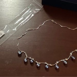 Sterling silver ENH Peacock Cultured pearl necklace NEW with tags